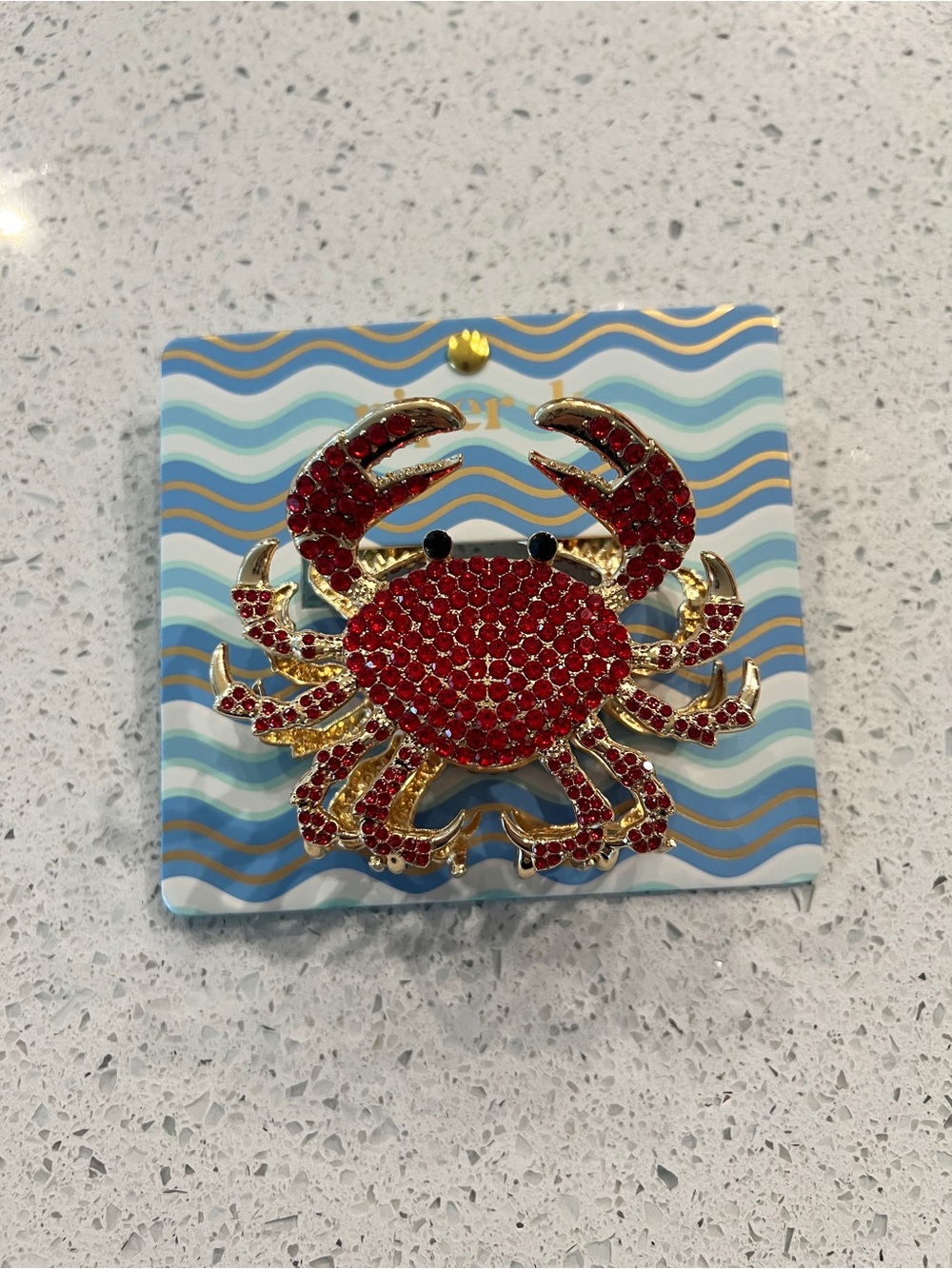 Red Crystal Crab Hair Clip - Women Accessories Hair Accessories